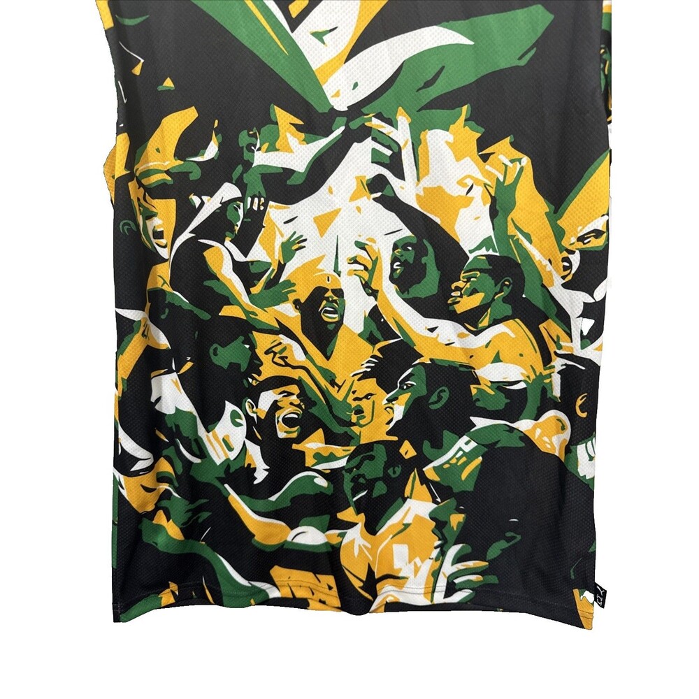 NWT PUMA Rival Rage AOP Jamaica Mesh Tee Men’s S - Picture 4 of 10